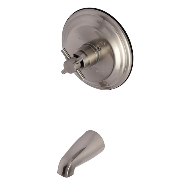 Tub and Shower Faucet, 2, Wall Mount, Brushed Nickel